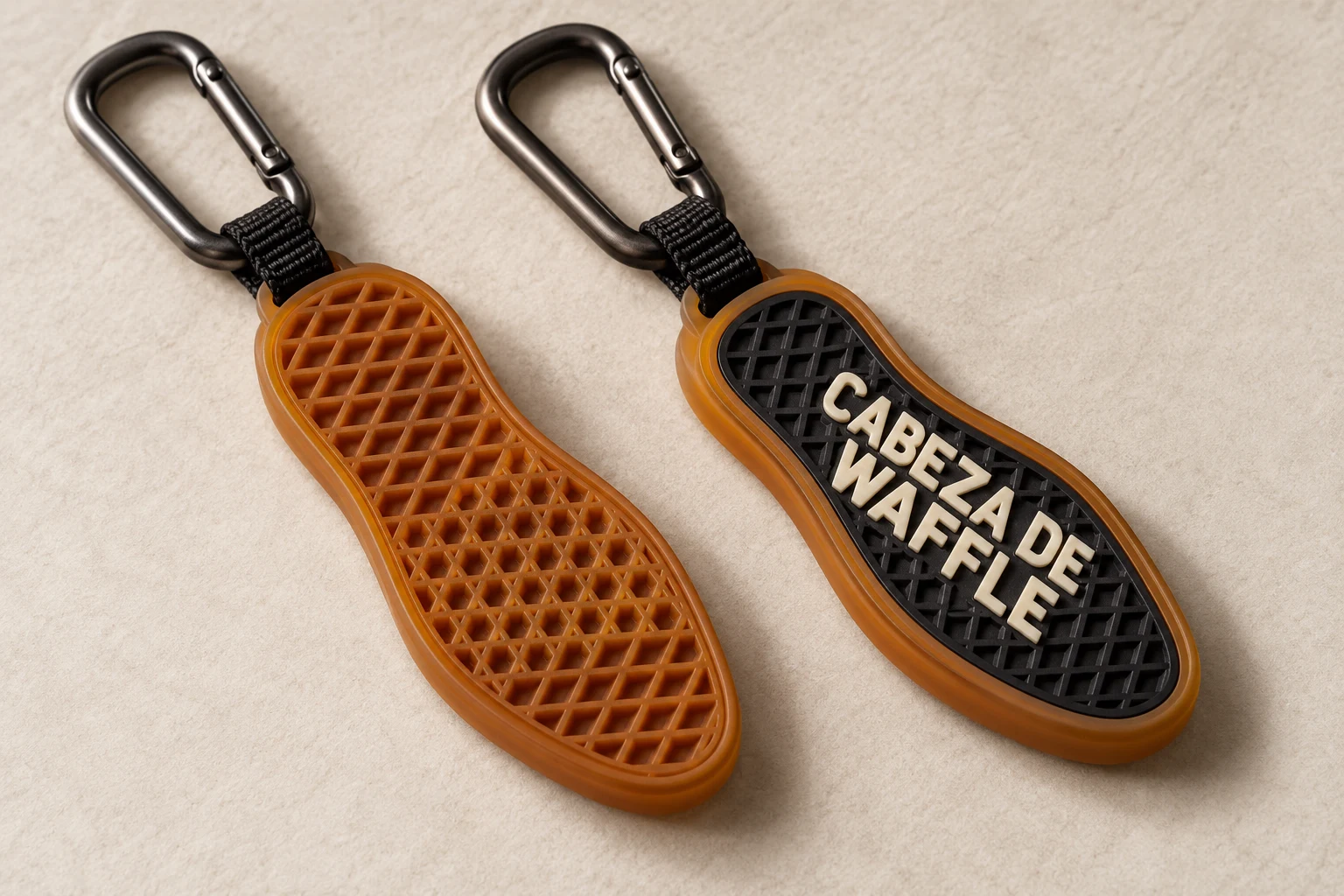 Mockup de llavero: Waffle para llevar